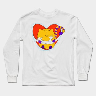 Friends Forever: Embrace the Love with Hug-a-Cat Long Sleeve T-Shirt